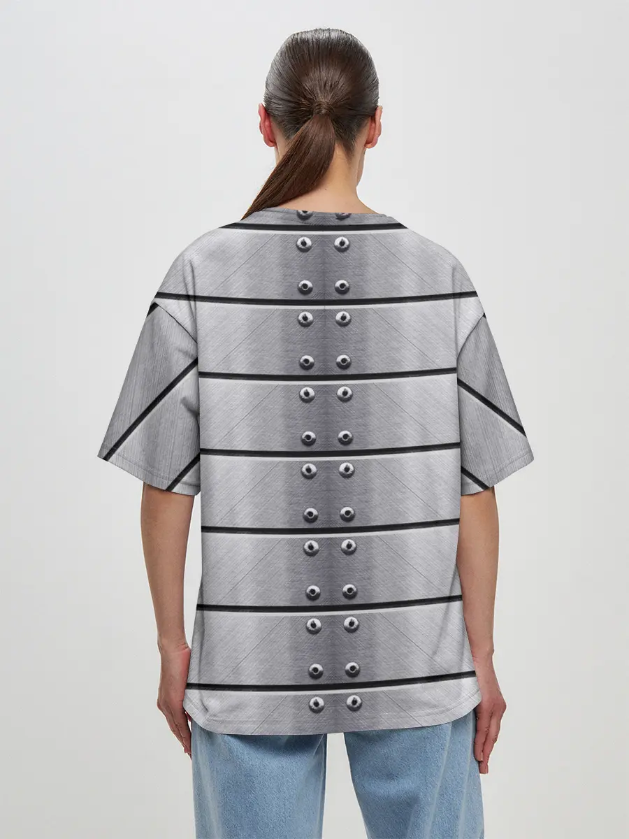 Женская футболка оверсайз / Metal Armor