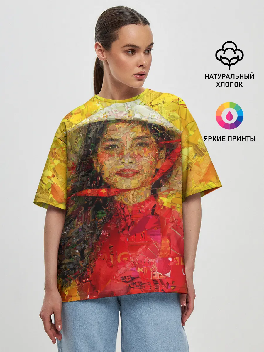Женская футболка оверсайз / Вьетнам