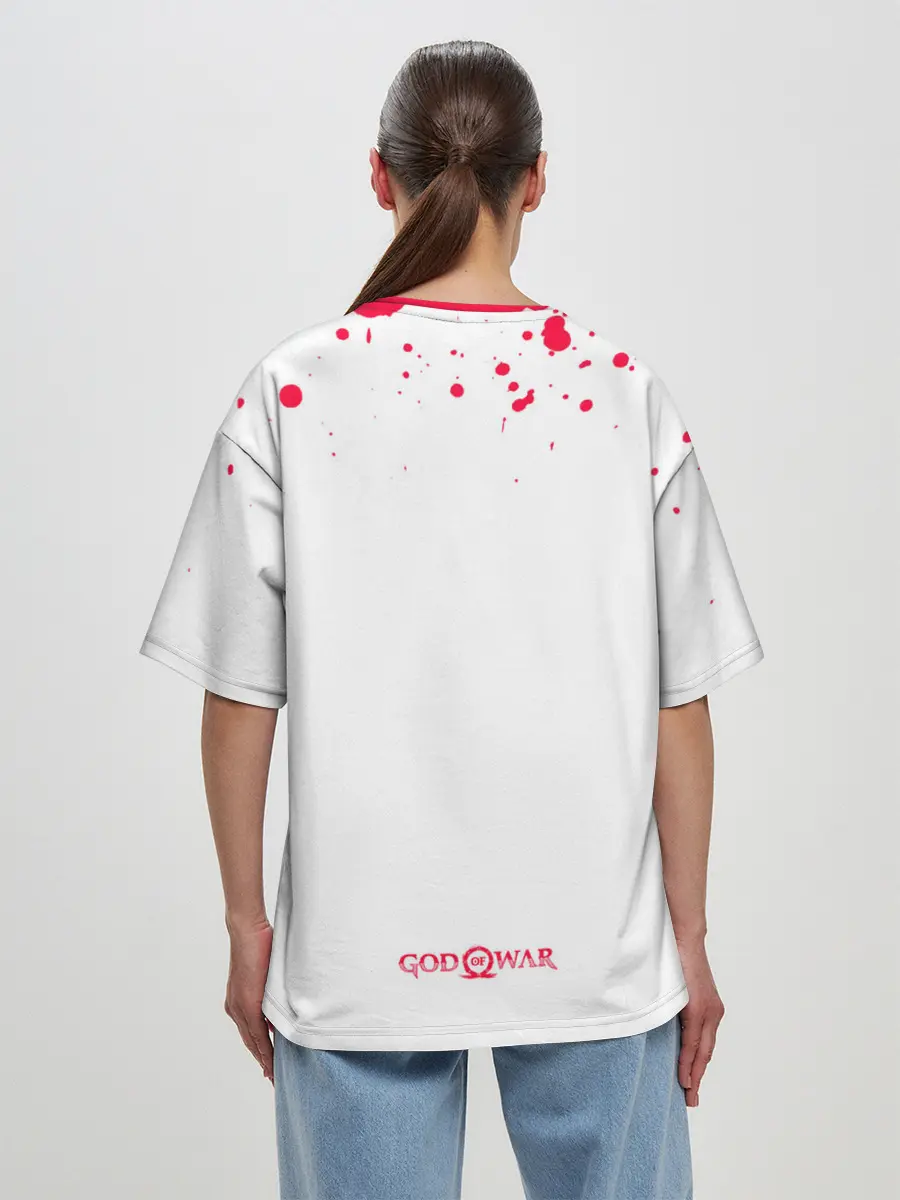 Женская футболка оверсайз / Young Kratos
