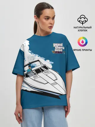 Женская футболка оверсайз / Tommy on board