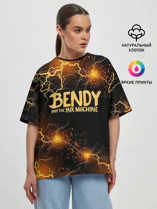 Женская футболка оверсайз / BENDY LOGO