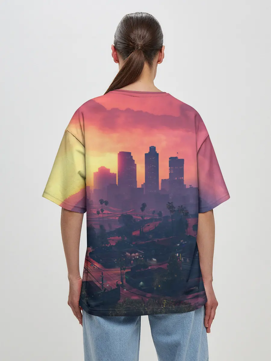 Женская футболка оверсайз / Los Santos | GTA