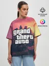 Женская футболка оверсайз / Los Santos | GTA