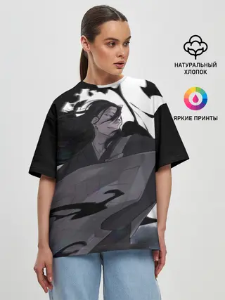 Женская футболка оверсайз / Магическая Битва