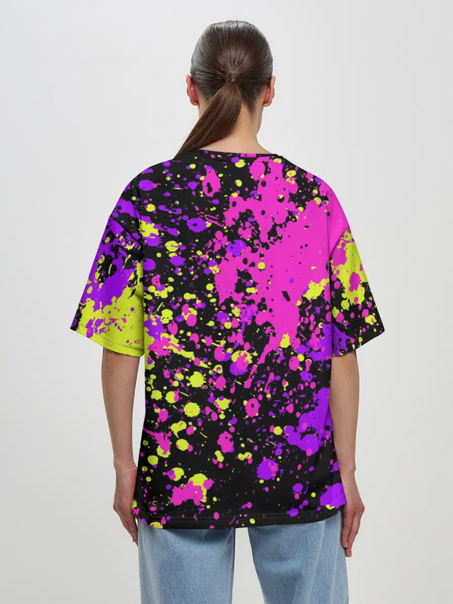 Женская футболка оверсайз / Парень и Девушка Friday Night