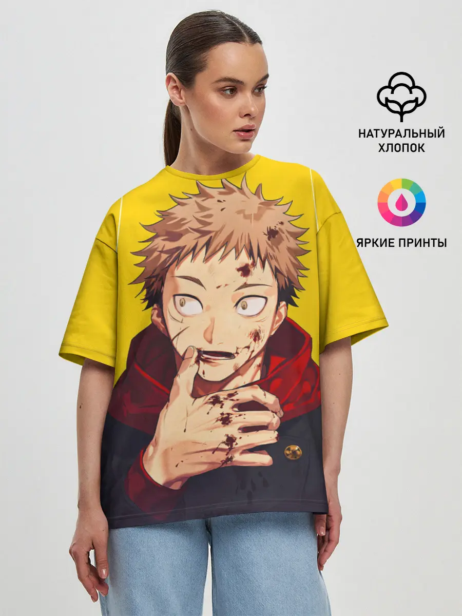 Женская футболка оверсайз / Магическая битва | Jujutsu kai