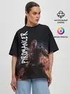 Женская футболка оверсайз / Pyromancer