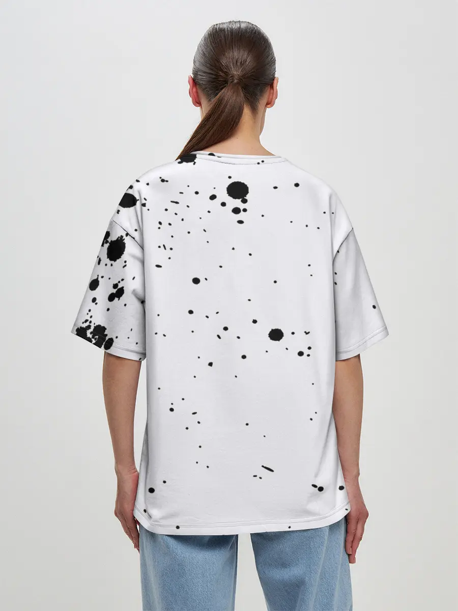 Женская футболка оверсайз / Танджиро и Незуко Камадо