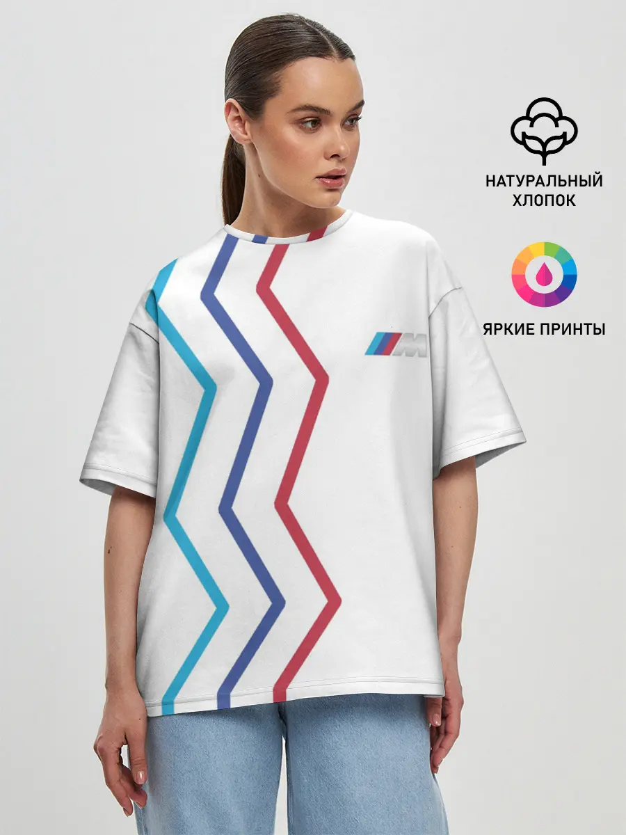 Женская футболка оверсайз / BMW М Power