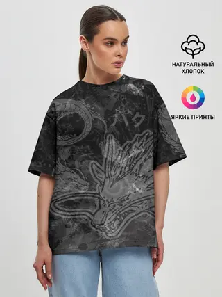 Женская футболка оверсайз / Haku Dragon
