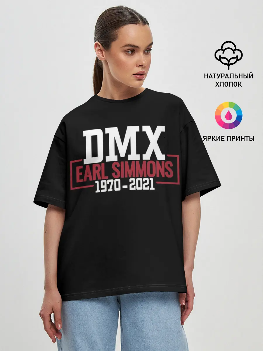 Женская футболка оверсайз / Earl Simmons 1970-2021