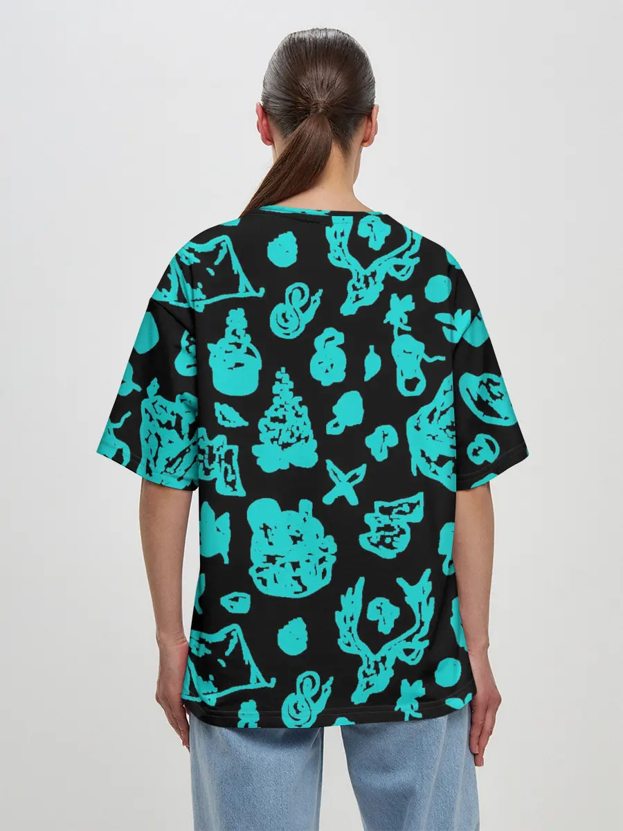 Женская футболка оверсайз / Поход