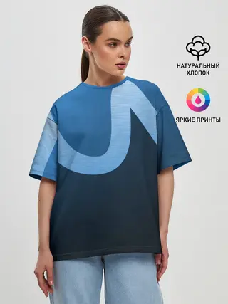 Женская футболка оверсайз / WAVE