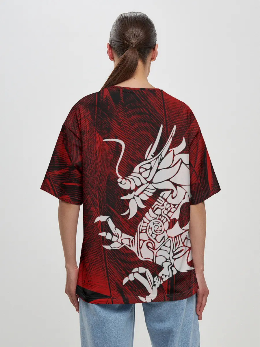 Женская футболка оверсайз / Chinese Dragon