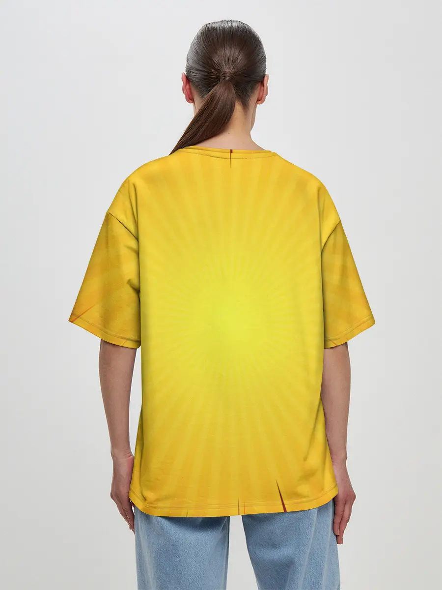 Женская футболка оверсайз / Зеницу Агацума Kimetsu no Yaiba