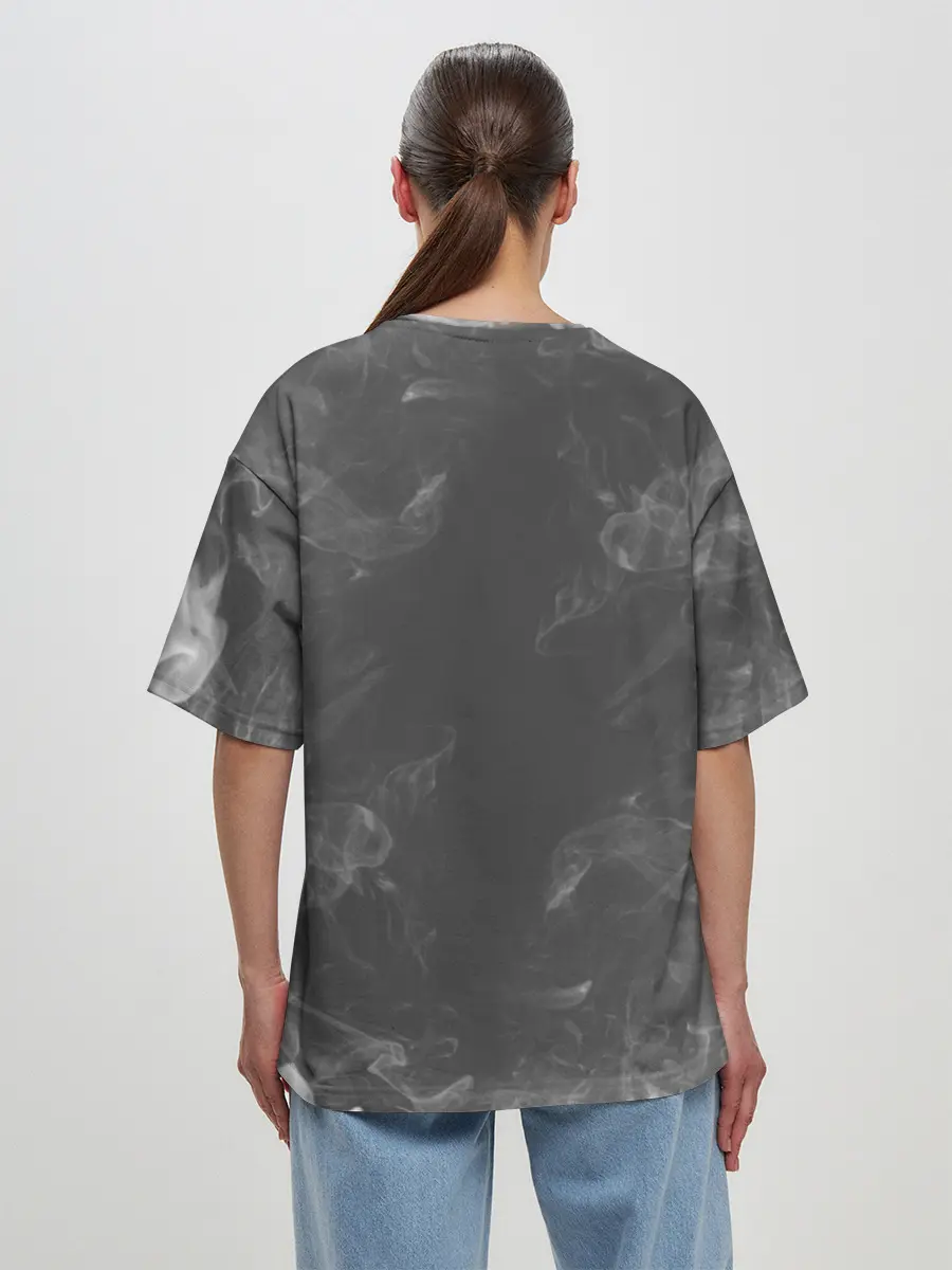 Женская футболка оверсайз / Кровосток | Решетка