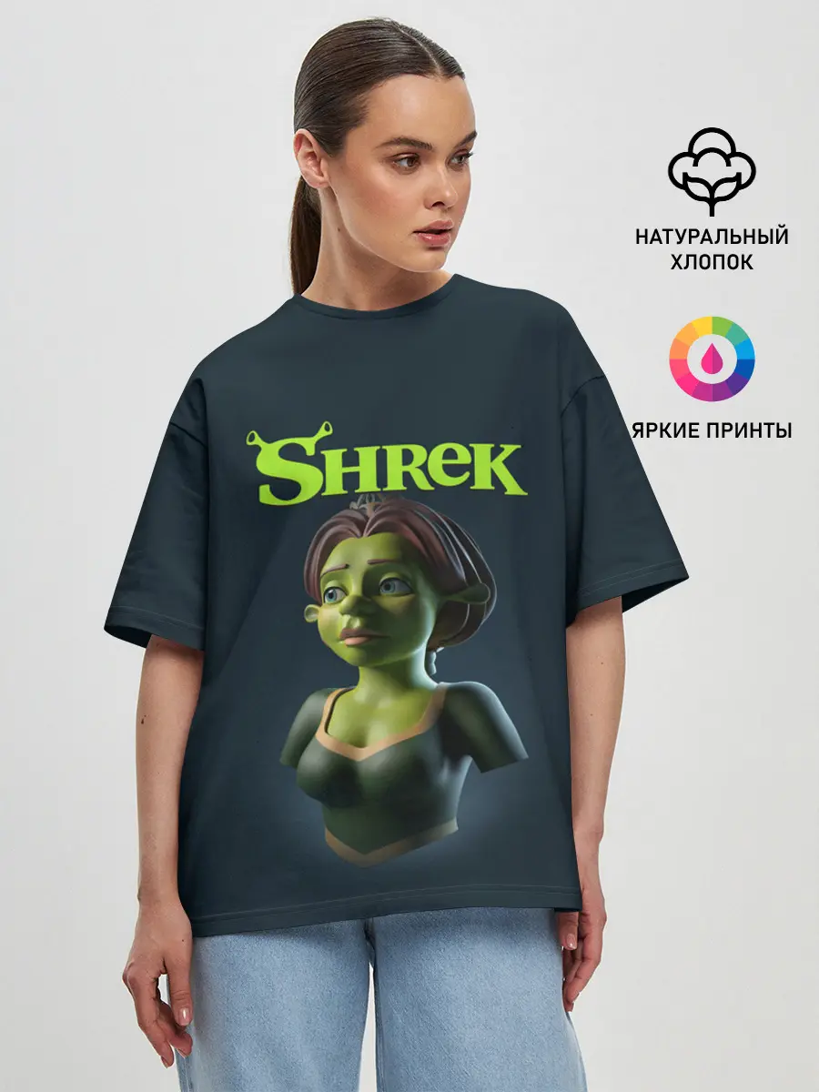 Женская футболка оверсайз / Fiona | Фиона