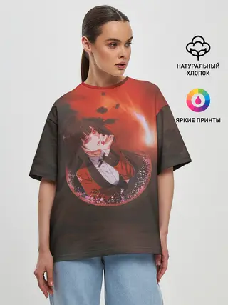 Женская футболка оверсайз / Kakegurui Yumeko Jabami art