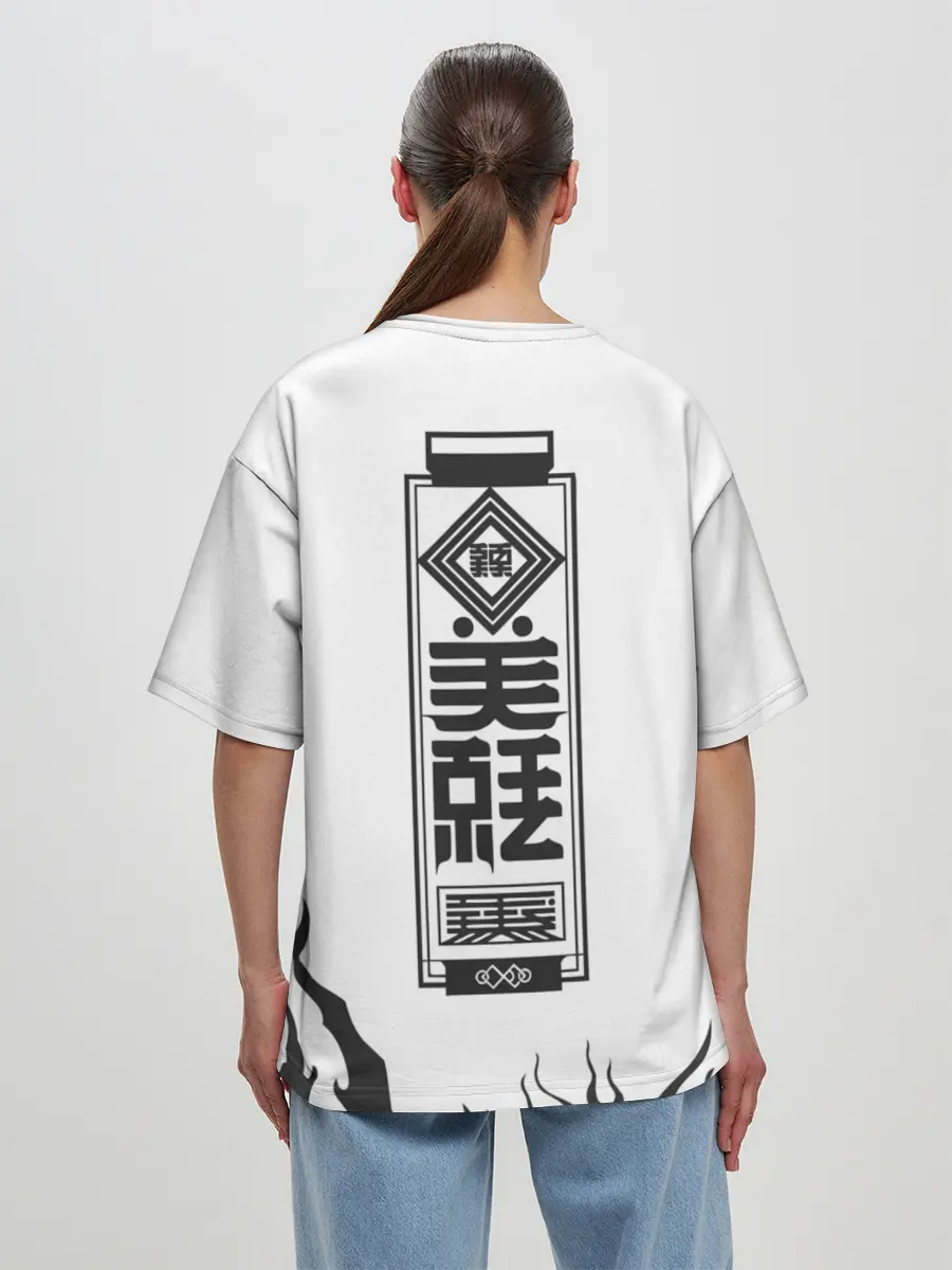 Женская футболка оверсайз / Roshi