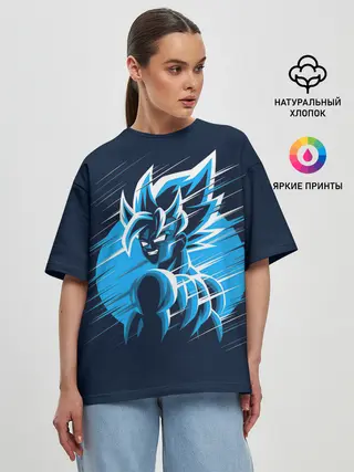 Женская футболка оверсайз / Dragon Ball Z Art