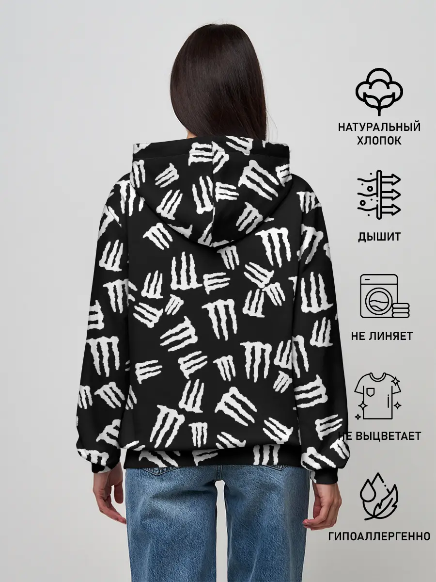 Женское худи / MONSTER ENERGY