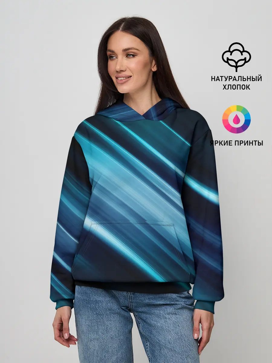 Женское худи / GEOMETRY STRIPES