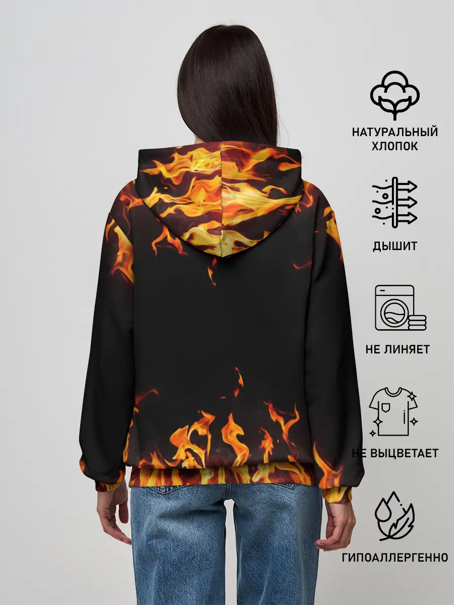 Женское худи / FIRE | ОГОНЬ