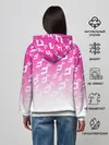 Женское худи / Паттерн розовый джоджо