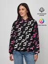 Женское худи / Паттерн джоджо белорозовый