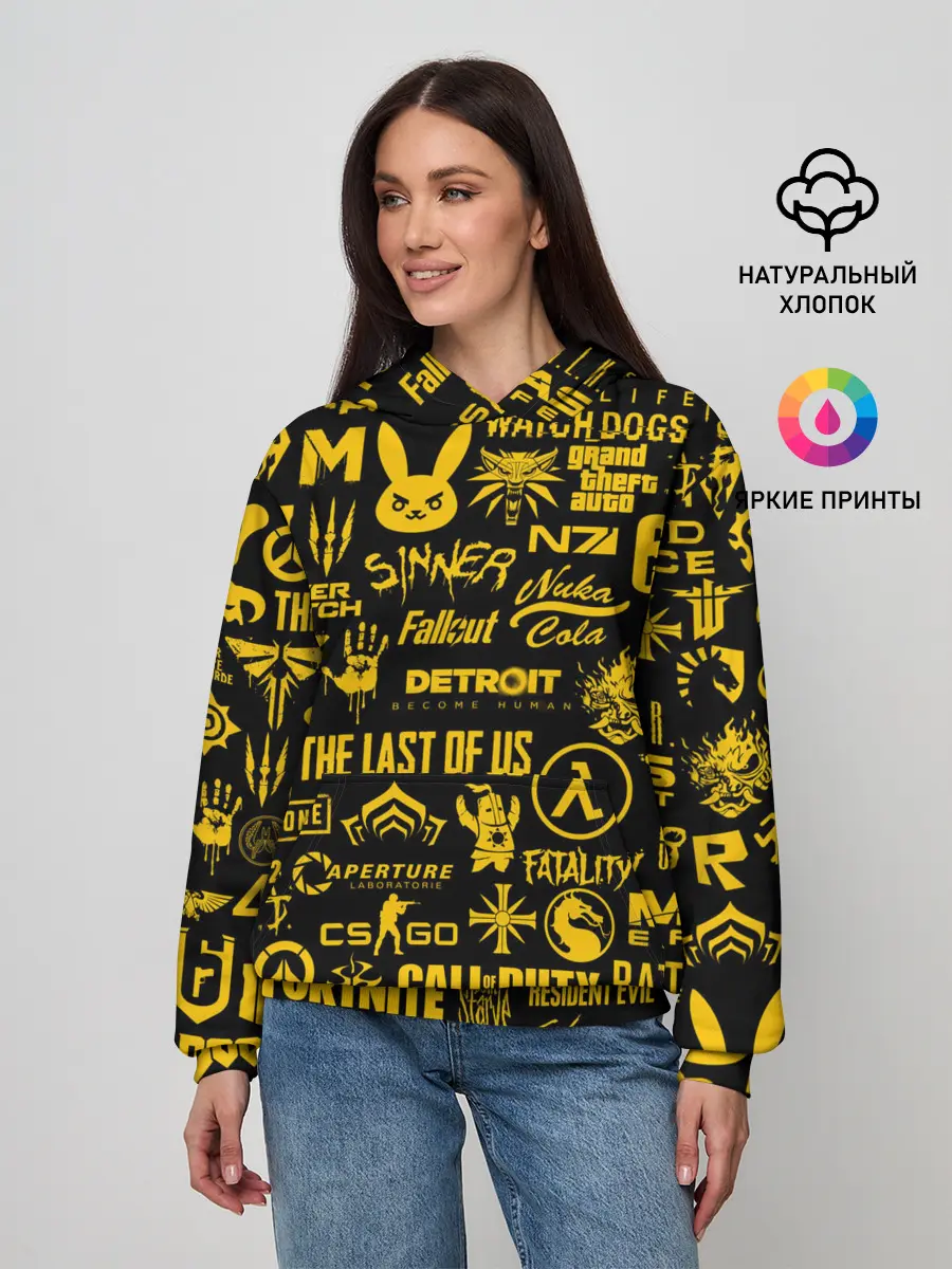 Женское худи / ЛОГОТИПЫ ИГР