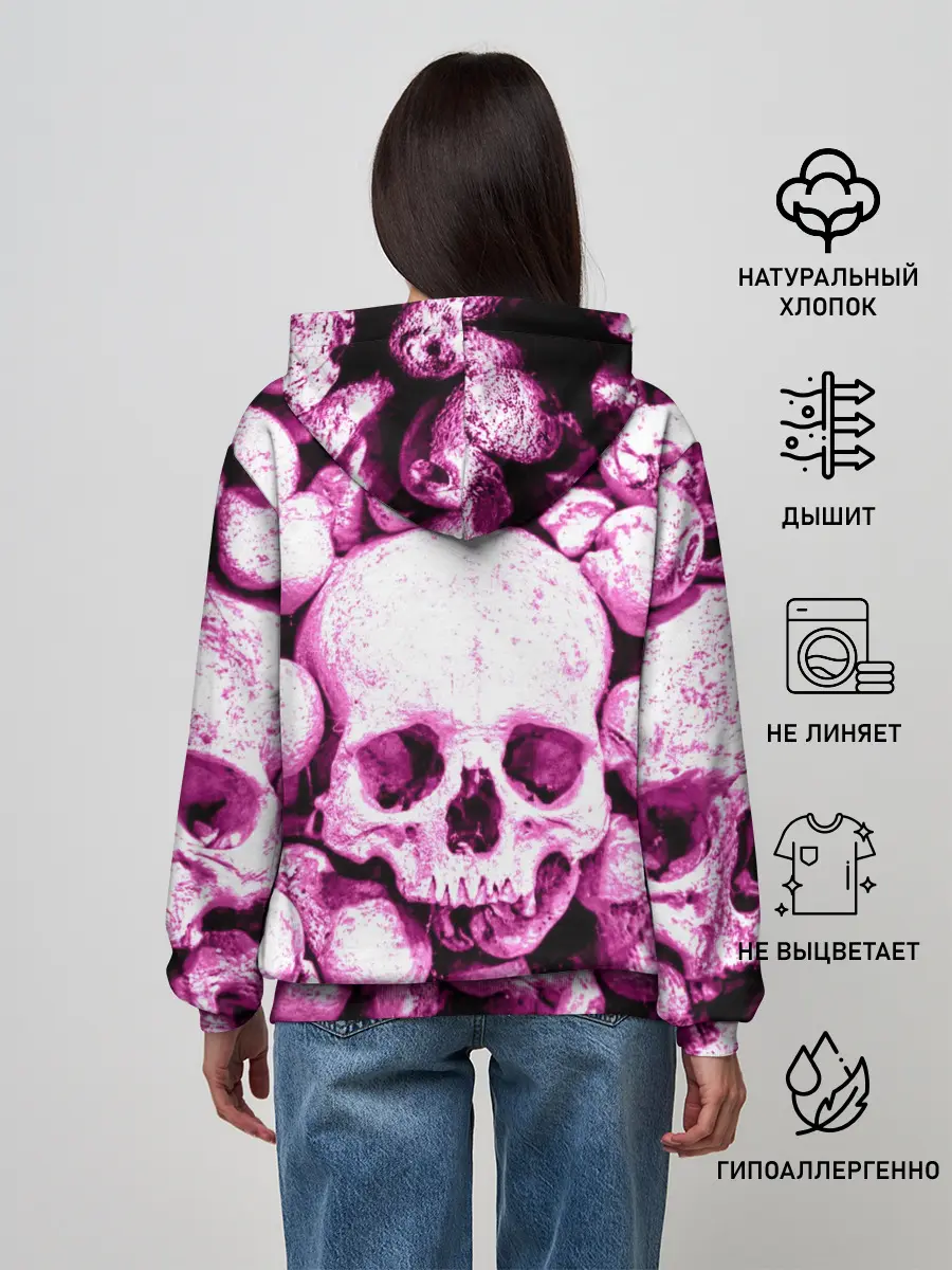 Женское худи / череп