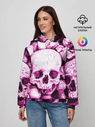 Женское худи / череп