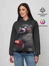 Женское худи / Kumamon прикрылся