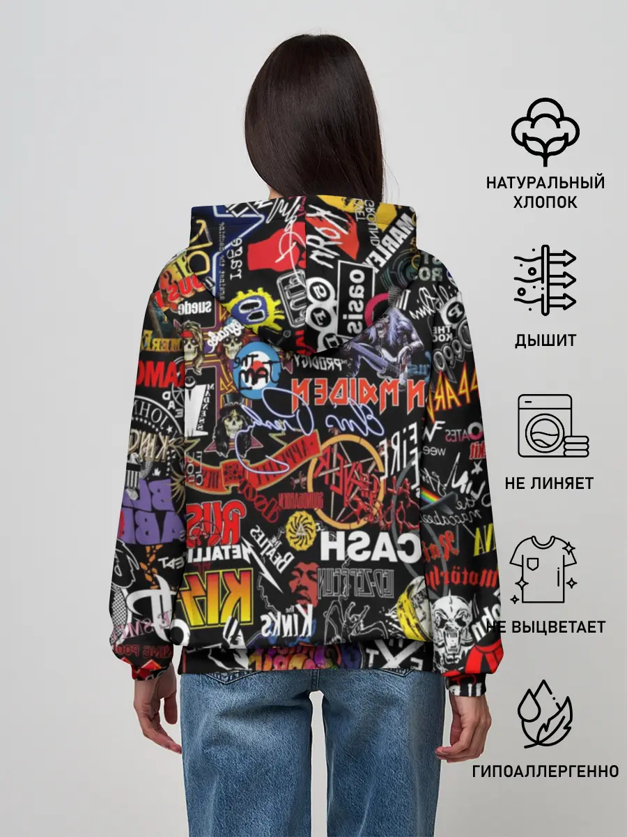 Женское худи / Rock | Логотипы