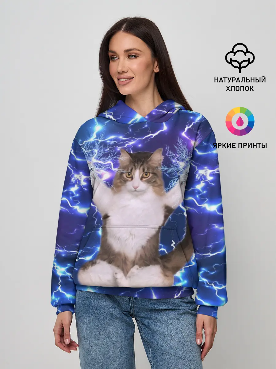Женское худи / Грозовой Котик