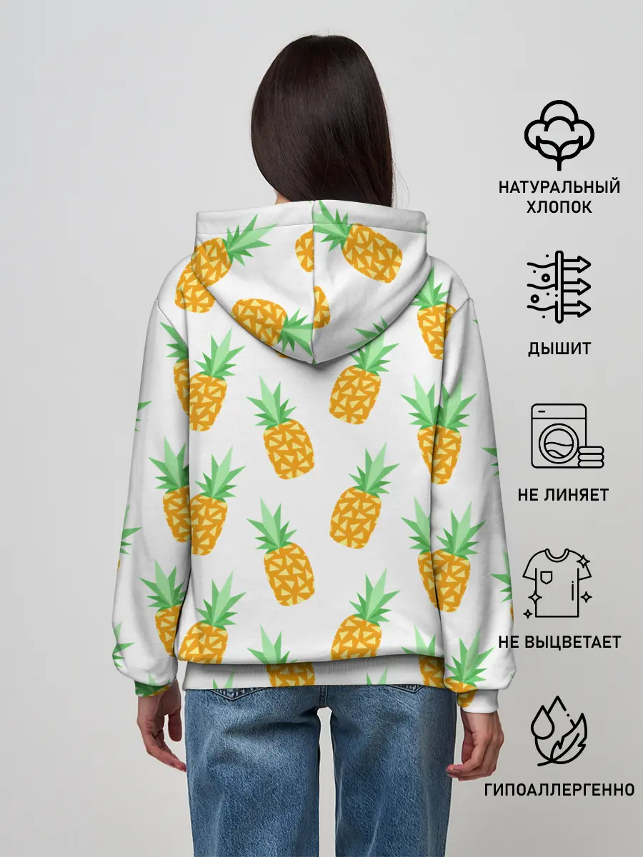 Женское худи / Ананасы.