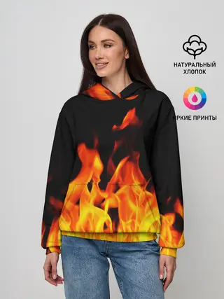 Женское худи / ОГНЕННЫЙ