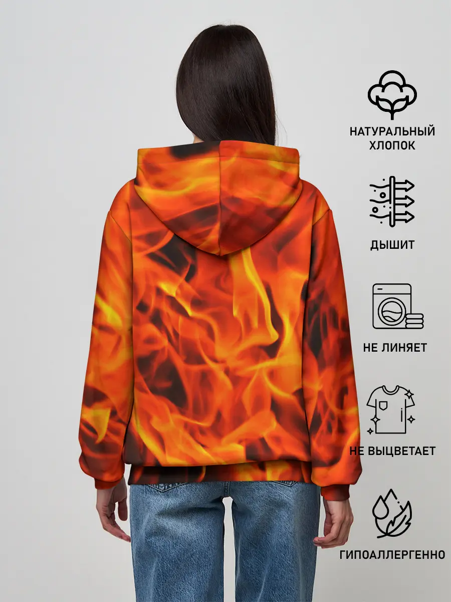 Женское худи / ОГОНЬ