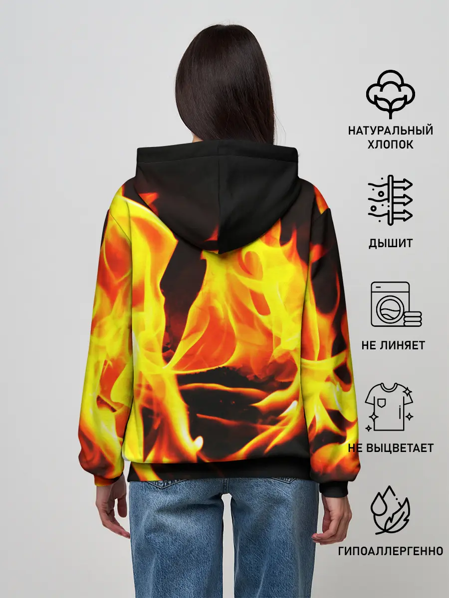 Женское худи / В ОГНЕ