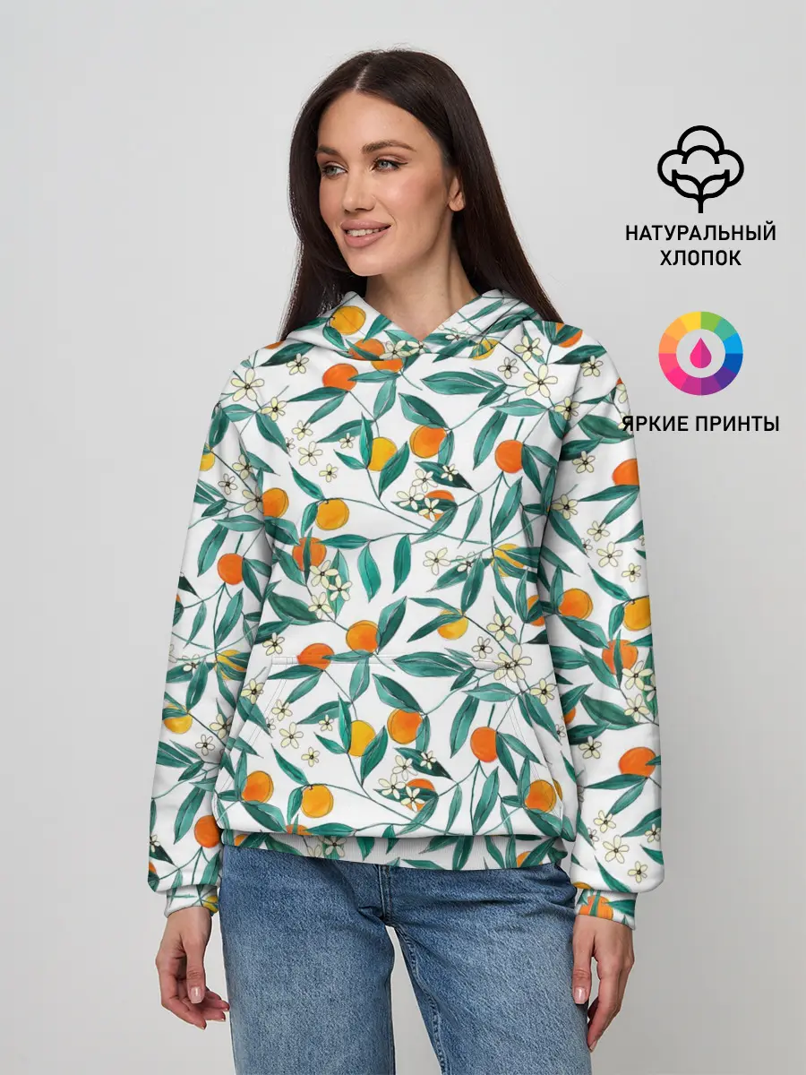 Женское худи / Оранжевое лето