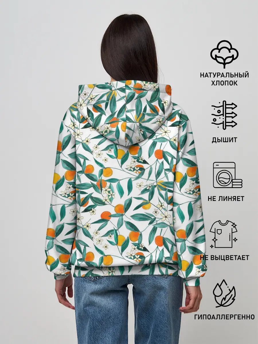 Женское худи / Оранжевое лето