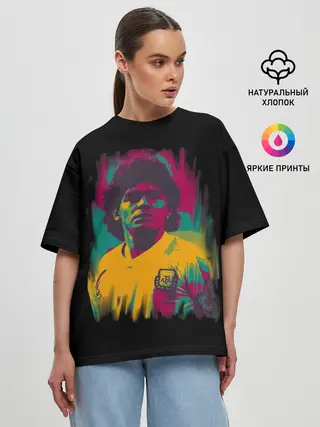 Женская футболка оверсайз / Diego Maradona