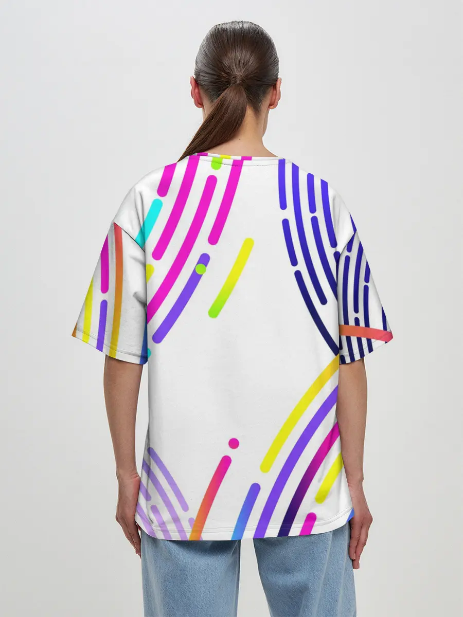 Женская футболка оверсайз / MARSHMELLO