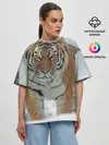Женская футболка оверсайз / Тигр