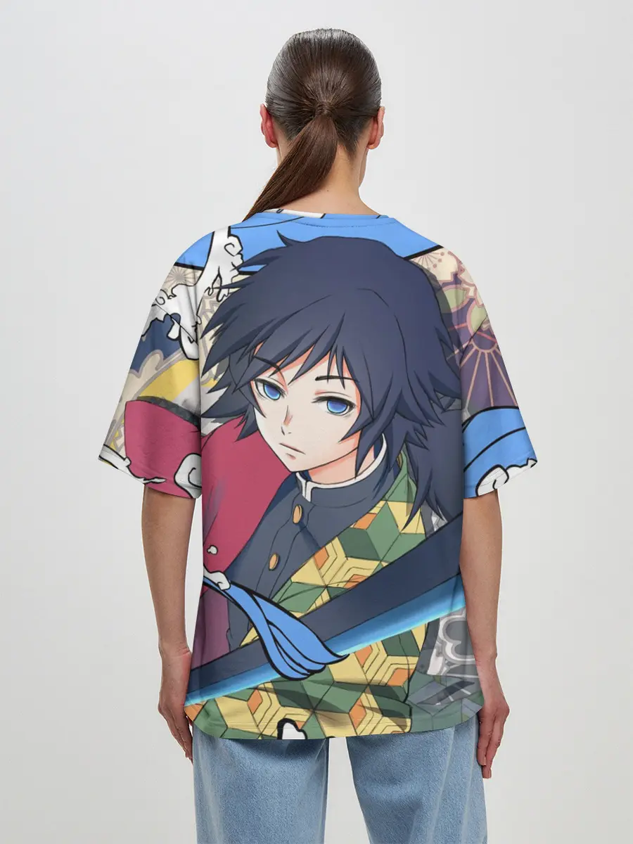 Женская футболка оверсайз / ГИЮ ТОМИОКА ФРЕСКА