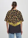 Женская футболка оверсайз / Леопардовый принт