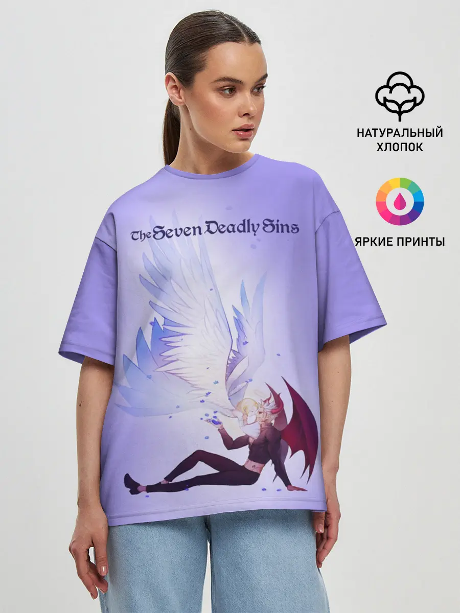 Женская футболка оверсайз / The Seven Deadly Sins