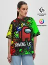 Женская футболка оверсайз / AMONG US