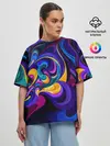 Женская футболка оверсайз / Абстрактный Узор