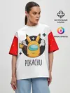 Женская футболка оверсайз / Among Picachu